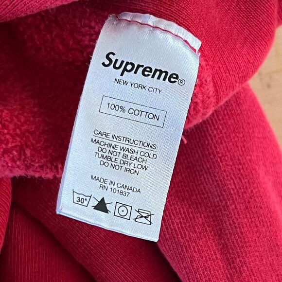 Supreme S Logo Hoodie Large *Flaws* - Picture 10 of 10